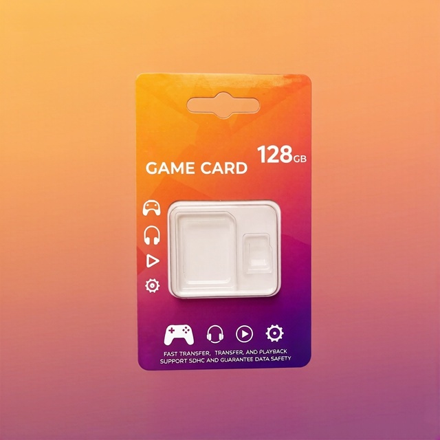 Self-adhesive Micro SD Card Blister Packaging Eco-Conscious Plastic HDD SSD SD Adapter Pack Case