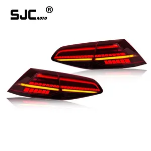 SJC VW MK7 Golf 7 golf mk7 7.5 2013-UP araç aydınlatma sistemi, modifiye Taillight meclisi tam LED arka ışık