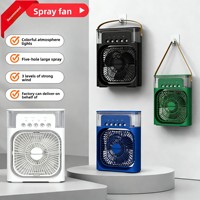 Ventilateur humidificateur USB avec commande style clavier de piano, 3 vitesses, fonctionnement silencieux, portable pour bureau et extérieur