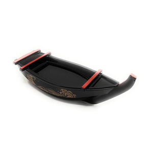Grand bateau à <span class=keywords><strong>sushi</strong></span> en bambou de forme personnalisée avec logo japonais, 80 cm, fabrication artisanale, équipement pour fêtes et restaurants, 5 bateaux à <span class=keywords><strong>sushi</strong></span> en plastique ABS - Product Image 5