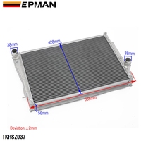 Radiateur de refroidissement EPMAN en aluminium à 2 rangées pour BMW E46 série 3 MT 98-06 TKRSZ037