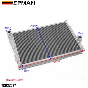 Алюминиевый двухрядный радиатор охлаждения EPMAN для BMW E46 3-Series MT 98-06 TKRSZ037 - Product Image 3