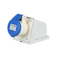 Prise industrielle murale ZNG-1132, 3 broches, 230V, 16A, prise fixe industrielle
