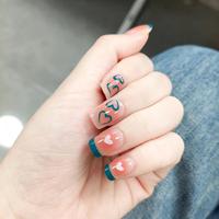 24 faux ongles transparents en ABS de haute qualité, style français, à presser, pour doigts, mignons et féminins