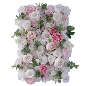 Fiori da giardino verticali per la decorazione di mini piante artificiali prezzo ragionevole parete di fiori artificiali all'aperto per il matrimonio