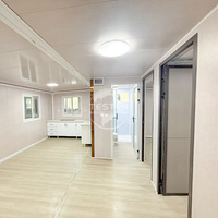Contenedor de Acero Expandible de 20 pies con 3 Puertas, Diseño Moderno, Portátil, Prefabricado, para Sala de Estar, Dormitorio o Apartamento