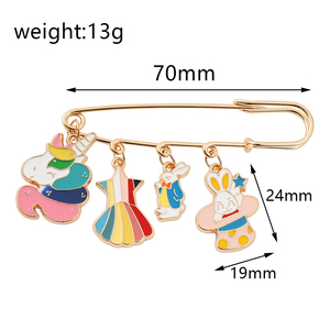 Broche à revers personnalisée <span class=keywords><strong>de</strong></span> haute qualité pour les enfants, <span class=keywords><strong>dessin</strong></span> <span class=keywords><strong>animé</strong></span>, marin, Animal, lizard, lapin, idée cadeau, 1 pièce - Product Image 2