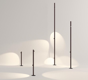 Lámpara de bambú para exteriores, luz de césped impermeable para vacaciones, calle, jardín, paisaje, parque, decoración cuadrada, Luz - Product Image 5