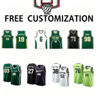 Maillot de basketball pour hommes personnalisé en maille polyester respirante, vêtements de sport, conception gratuite pour les équipes de ligues de loisirs, vente en gros directe usine, États-Unis
