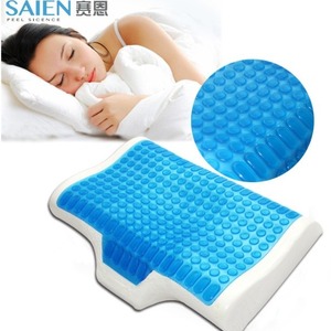 Almohada de Espuma Viscoelástica Rectangular con Núcleo de Gel Refrigerante, Soporte Cervical, para Uso en Verano - Product Image 3