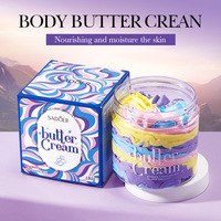 Scrub Tubuh Asam Hialuronat Blueberry Krim Mentega Pelembap Bernutrisi Grosir Perdagangan Luar Negeri