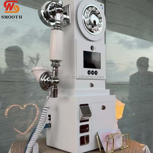 SMOOTH ABS Vintage Wedding Phone Booth Audio Video Guestbook Message <b>Recording</b> Telephone Ceremony Decor Prop - Product Image 2