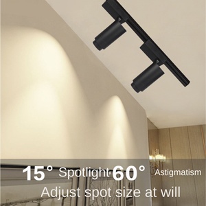 Spot LED sur rail en plastique au design moderne, 90 degrés, 30000 COB, Ra90, 6000K, IP20, dimmable, à montage en surface, pour présentoirs de magasin, garantie 3 ans - Product Image 4