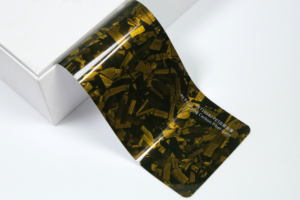Auto-adhésif <span class=keywords><strong>Prix</strong></span> Usine Brillant En Fiber De Carbone Forgé Bleu Vinyle <span class=keywords><strong>Voiture</strong></span> Wrap Vert Haute Qualité Bleu Forgé Carbone - Product Image 5