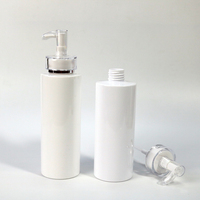 Bouteilles cosmétiques en plastique PEHD personnalisées de luxe 100/200/250/300/500ml vides blanches mates pour emballage de gel douche et de shampoing