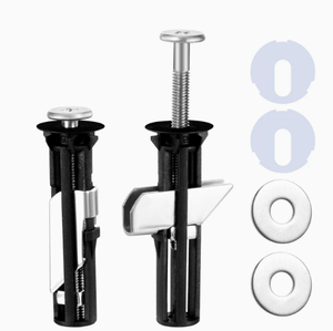 Juego de tornillos de expansión para tapa de inodoro de acero inoxidable, tornillo de fijación para bisagra de asiento de inodoro, accesorios de repuesto para base - Product Image 1