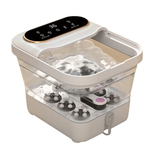 Masajeador de baño de pies plegable portátil de pantalla grande LCD para rueda de masaje de Tai <span class=keywords><strong>Chi</strong></span> extraíble - Product Image 3