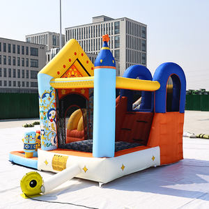 Castillo Inflable Oxford Resistente con Tobogán, Anti-Decoloración, Colorido, Fácil de Instalar, para Niños - Product Image 4