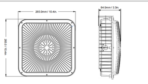 Lámpara LED para Exteriores <span class=keywords><strong>de</strong></span> 40w 60w 80w 100w, Selección <span class=keywords><strong>de</strong></span> Temperatura <span class=keywords><strong>de</strong></span> Color (CCT), con Certificación ETL, para Montaje en Superficie o Poste, Ideal para Estacionamientos, Gasolineras - Product Image 5