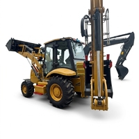 Chargeuse-pelleteuse d'occasion Cat 420F d'origine, 3 tonnes, pour travaux de construction et d'ingénierie portuaire