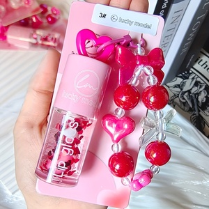 Set de Brillo Labial que Cambia de Color, Hidratante, Brillante, con Llavero de Joyería, OEM, Marca Privada - Product Image 6