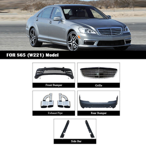 Kit carrosserie Facelift pour Mercedes-Benz Classe S W221 S65 (2008-2012) – <span class=keywords><strong>Pare</strong></span>-chocs, calandre, jupes latérales et marchepieds – Accessoires - Product Image 2