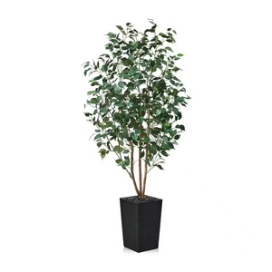 Arbre artificiel compact conçu pour les espaces intérieurs, aspect réaliste, matériau durable, parfait pour la décoration de la maison, de la chambre et du bureau - Product Image 1