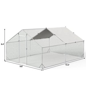 Enclos à poules en acier galvanisé en gros pour l'extérieur avec enclos de jeu - Product Image 5