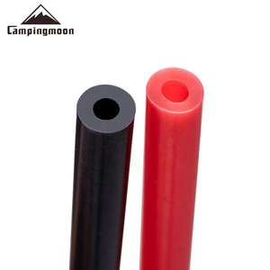 Campingmoon negro y rojo duradero elástico resistente al deslizamiento funda de tubo de manguera de silicona para pies de estufa de <span class=keywords><strong>Camping</strong></span> de Gas butano portátil - Product Image 5
