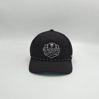 Casquette de baseball imperméable OEM à 5 panneaux avec trous découpés au laser et logo personnalisé