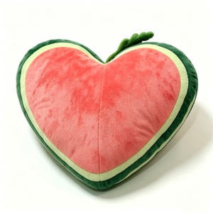 Almohada de Peluche Personalizada con Forma de Corazón de Sandía, Peluche de Fruta en Forma de Corazón, Unisex, de 0 a 24 Meses, para Halloween - Product Image 2