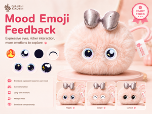 ChatGPT AI, Peluche Inteligente con Emojis de Emociones, Feliz, Dormilón, Curioso, Clon de Voz, Más de 80 Idiomas, Cuentos, Canciones, Regalo para Adolescentes, Unisex, Graffiti - Product Image 3