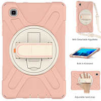 Étui de protection intégral pour tablette Pink Protect Kickstand 360 pour Samsung Tab A7 Lite 8,7 pouces T220
