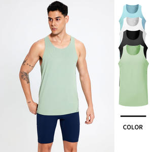 เสื้อกั๊กออกกำลังกายผู้ชายแบบกำหนดเองสำหรับฤดูร้อน เสื้อแขนกุดสำหรับนักกีฬา แห้งเร็ว ไม่ทิ้งรอย ระบายเหงื่อได้ดี เสื้อกีฬา - Product Image 1