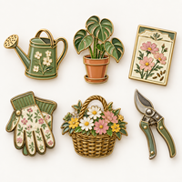 Broches personnalisées en émail pour clubs de jardinage, événements floraux, boutiques de cadeaux et collectionneurs