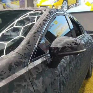 COOL SUN fantasma nero forgiato in fibra di carbonio PVC in vinile testurizzato pellicola avvolgente antigraffio - Product Image 3