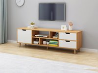 Meuble TV et Table Basse Combinés, Meuble TV Moderne et Simple pour Salon et Chambre