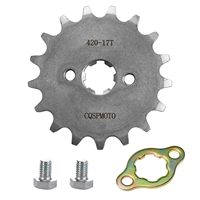 Pignon avant 420 17T 17mm pour moto tout-terrain, VTT et karting 50-160cc Lifan Loncin Zongshen Roketa Coolster Sunl – Vente directe usine
