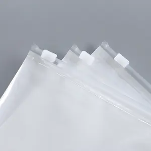 Umwelt freundlich gefrostet matt PE CPE recycelbar Kunststoff Reiß verschluss Kleidung Verpackungs tasche Zip Lock Paket Taschen für Kleidung Unterwäsche