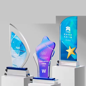 Troféu De Cristal Base Personalizado Fabricante Troféu De Cristal Personalizado Impressão A Cores Troféu De Cristal Colorido - Product Image 3