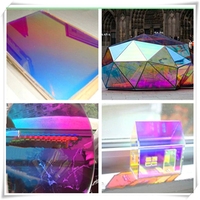 Film pour fenêtre en PET de 70u+23u d'épaisseur, MOQ 30m, irisé, dichroïque 3M, réfléchissant, pour verre ou acrylique