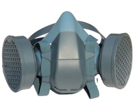 Masque respiratoire industriel en silicone pour produits chimiques, demi-masque de protection contre le gaz au chlore pour la pulvérisation agricole
