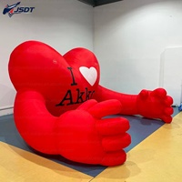 Cœur géant gonflable à câliner, accessoire en forme de cœur rouge pour la Saint-Valentin/événement romantique/exposition en centre commercial/activation de marque/fête