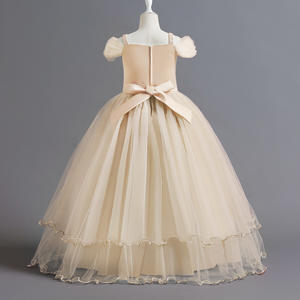 Robes de mariée pour enfants pour filles Robe de princesse élégante à fleurs Robe longue pour bébé fille Vestidos Infantil Taille 6 12 14 ans - Product Image 6