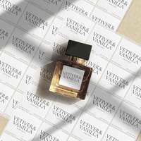 Étiquette autocollante personnalisée imperméable de luxe pour parfum, impression d'étiquettes adhésives en BOPP PP pour bouteille