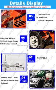 رافعة صغيرة أسرع بطول 8-28 متر مقطورة منصة عمل هوائية تلسكوبية رافعة عنكبوتية صغيرة رافعة ذراع قابل للنقل - Product Image 5