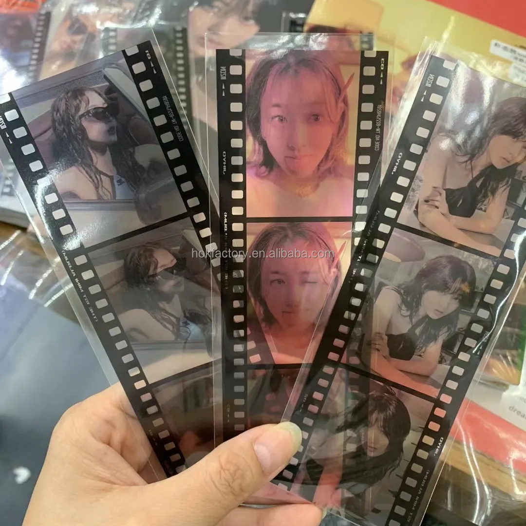 Trung Quốc Nhà máy tùy chỉnh Hot Bán PVC Kpop phim Dải Bookmark ảnh trong suốt thẻ