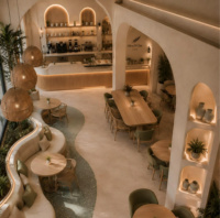 Meubles de restaurant sur mesure, banquettes en forme de S, sièges pour hôtels et restaurants, solutions de conception de tables de restaurant en bois