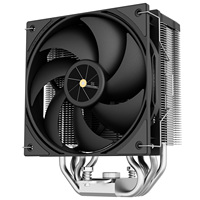 Refroidisseur de processeur Thermalright AX120 R DIGITAL BLACK avec affichage de la température, 4 caloducs AGHP, compatible LGA1700 1851 AM4 AM5, tour de 151 mm