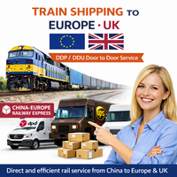 Transit ferroviaire DDP porte-à-porte Chine-Europe Royaume-Uni, agent d'expédition de petits colis Chine-Europe